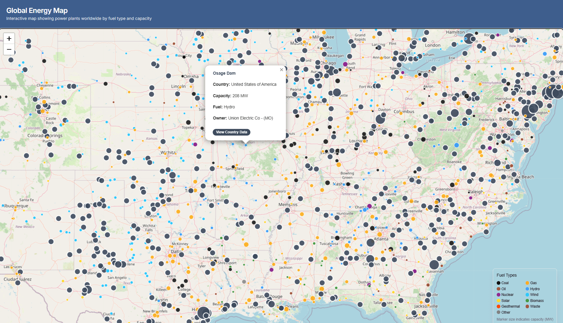Interactive Global Map